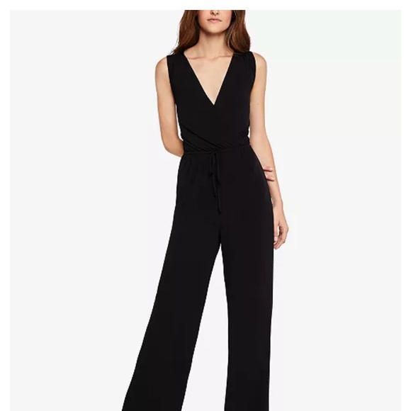 Black jumpsuit V-neck, cut out in the back - Picture 3 of 3